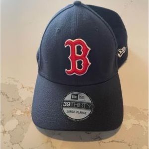 NEW wERA BOSTON RED SOX MENS NAVY BLUE TEAM CLASSIC 39THIRTY FLEX HAT